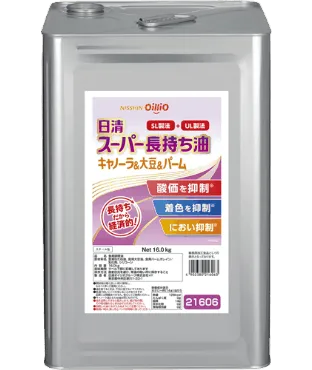 日清 スーパー長持ち油 キャノーラ＆大豆 ＆パーム 16.0kg缶